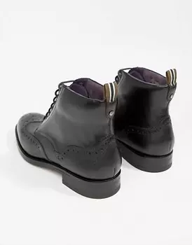 Черные мужские ботинки броги Twrens Ted Baker, черный