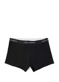 Черные мужские боксеры с логотипом Dolce&Gabbana