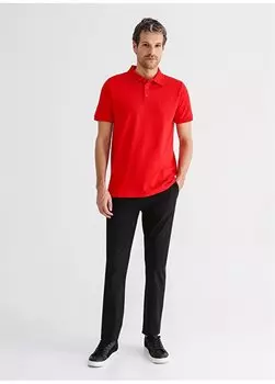 Черные мужские брюки чинос с нормальной талией и нормальными штанинами SABRA Fabrika, черный