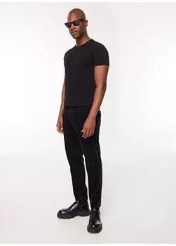 Черные мужские брюки чинос с нормальной талией и нормальными штанинами A271BERLINO563TC315/TB AT.P.CO, черный