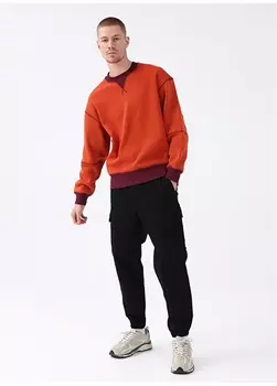 Черные мужские брюки-карго с эластичной резинкой Armani Exchange