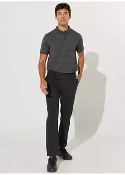 Черные мужские брюки комфортного покроя с нормальной талией 4A0123200072 Altnyldz Classics, черный