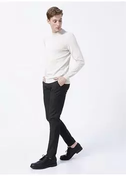 Черные мужские брюки Slim Fit с нормальной талией BESTO Pierre Cardin, черный