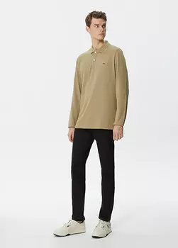 Черные мужские брюки узкого кроя Lacoste