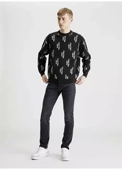 Черные мужские джинсовые брюки с нормальной талией J30J3241921BY Calvin Klein Jeans, черный