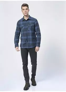 Черные мужские джинсовые брюки узкого кроя с нормальной талией L701OR47-001_Rider Lee, черный