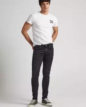 Черные мужские джинсы скинни Finsbury Pepe Jeans, черный