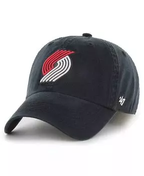 Черные мужские классические приталенные бейсболки Portland Trail Blazers '47 Brand, черный