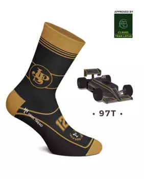 Черные мужские короткие носки 97T JPS Heel Tread, цвет Camel