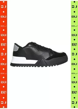 Черные мужские кожаные кроссовки Aeropostale