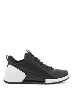 Черные мужские кожаные кроссовки Ecco