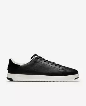 Черные мужские кожаные кроссовки с кружевной застежкой Cole Haan, черный