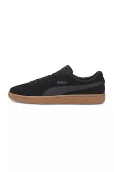 Черные мужские кожаные кроссовки SMASH V2 Puma, черный