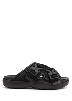 Черные мужские кожаные сандалии Bottega Veneta