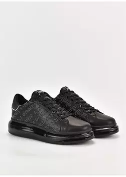 Черные мужские кроссовки KAPRI KUSHION Essential Microstud Karl Lagerfeld, черный