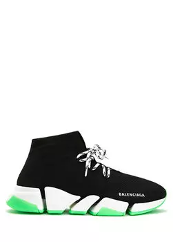 Черные мужские кроссовки с логотипом Balenciaga