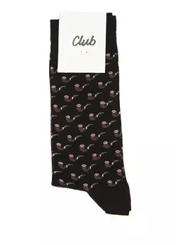 Черные мужские носки с узором «труба» Beymen