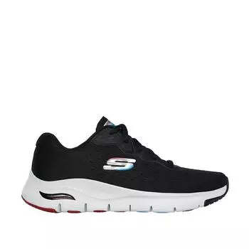 Черные мужские прогулочные кроссовки Skechers ARCH FIT-INFINITY на шнурках