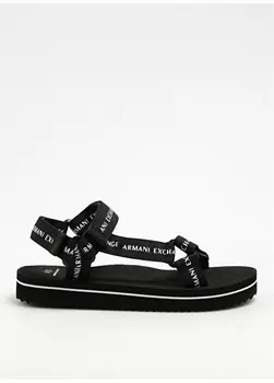 Черные мужские сандалии Armani Exchange