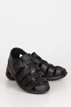 Черные мужские сандалии из натуральной кожи Gn 42667 GNDER(R), черный