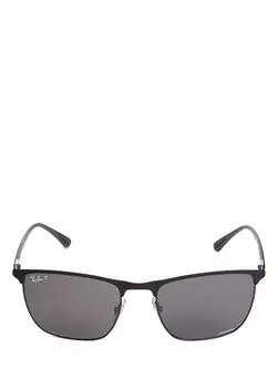 Черные мужские солнцезащитные очки прямоугольной формы Ray-Ban