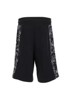 Черные мужские спортивные шорты Versace Jeans Couture