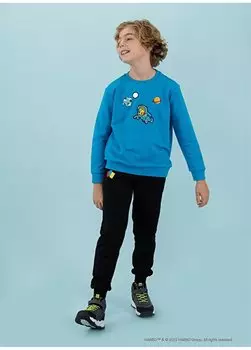 Черные мужские спортивные штаны с эластичной резинкой HRBTXT700 Детские спортивные штаны Haribo, черный