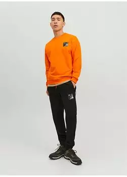 Черные мужские спортивные штаны Slim Fit 12230407_JPSTWILL JJFILO SEAT PANT Jack & Jones, черный