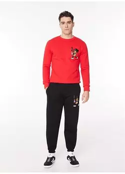 Черные мужские спортивные штаны свободного покроя PXW G501 MOUSE_DOWNTOWN LOOSE FIT Ko Samui, черный