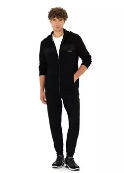 Черные мужские спортивные штаны узкого кроя с нормальной талией LARSON Pierre Cardin, черный