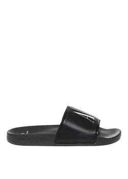 Черные мужские тапочки Armani Exchange