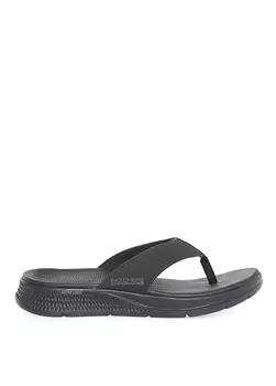 Черные мужские тапочки Skechers