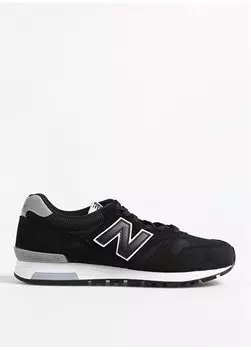 Черные мужские замшево-кожаные повседневные кроссовки 565 ML565BLK-NB New Balance, черный