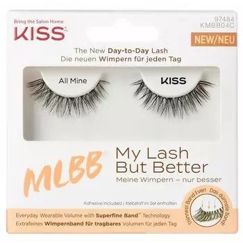 Черные накладные ресницы Kiss My Lash But Better All Mine Natural Style, 1 пара, Kiss Lashes