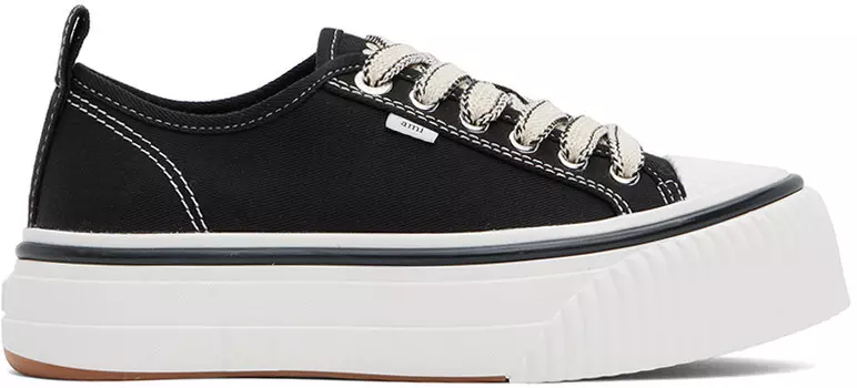 Черные низкие кеды Ami 1980 Ami Paris