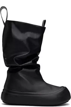 Черные низкие рыбацкие сапоги YUME YUME