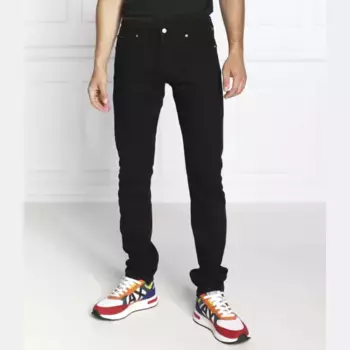 Черные ночные джинсы узкого кроя Calvin Klein, черный