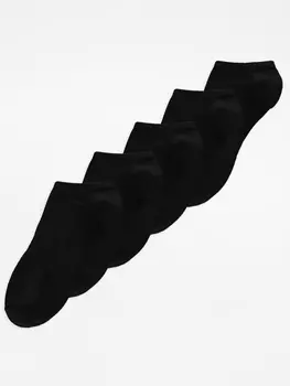 Черные носки Arch Support Trainer Liner (5 шт.) George., черный