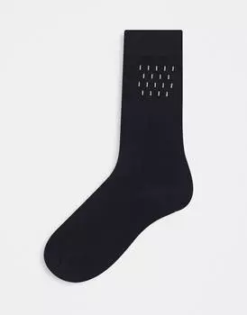 Черные носки с фольгой ASOS DESIGN