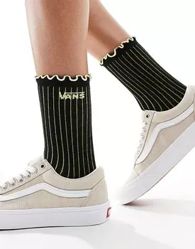 Черные носки Vans – с рюшами по краю