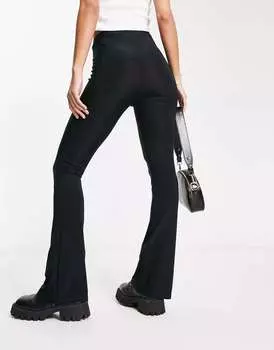 Черные облегающие леггинсы-клеш COLLUSION