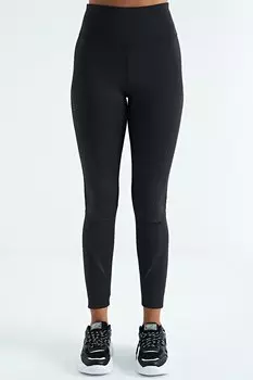 Черные облегающие женские леггинсы с завышенной талией и принтом TOMMYLIFE