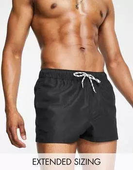Черные очень короткие плавки-шорты ASOS DESIGN