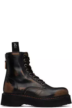 Черные однослойные ботинки R13