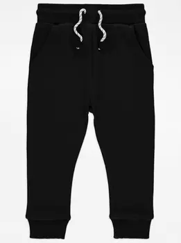 Черные однотонные джоггеры George., черный