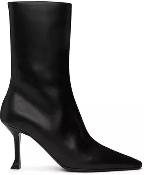 Черные остроконечные ботинки Ferragamo