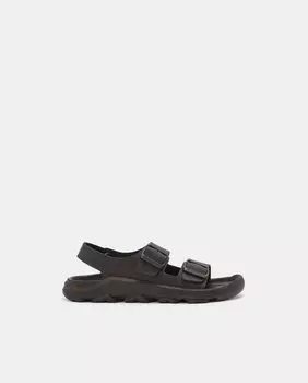 Черные открытые сандалии с двумя ремешками и пряжкой для мальчика Birkenstock, черный