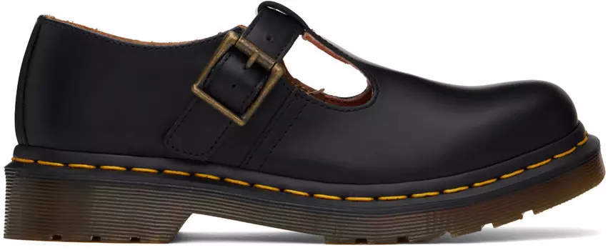 Черные оксфорды Мэри Джейн из гладкой кожи Polley Dr. Martens