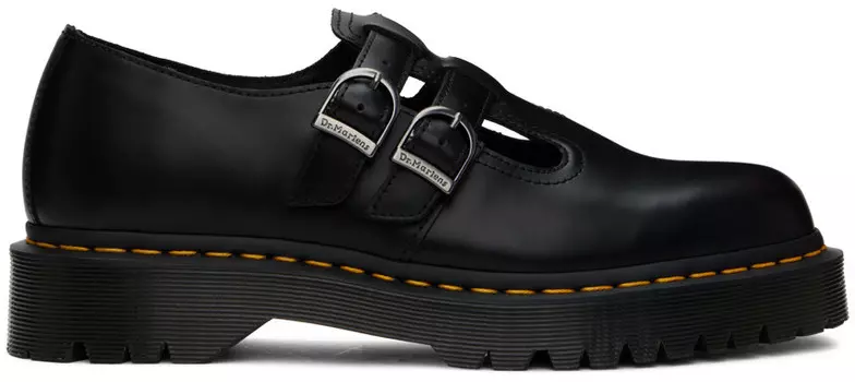 Черные оксфорды на платформе из гладкой кожи 8065 II Bex Dr. Martens