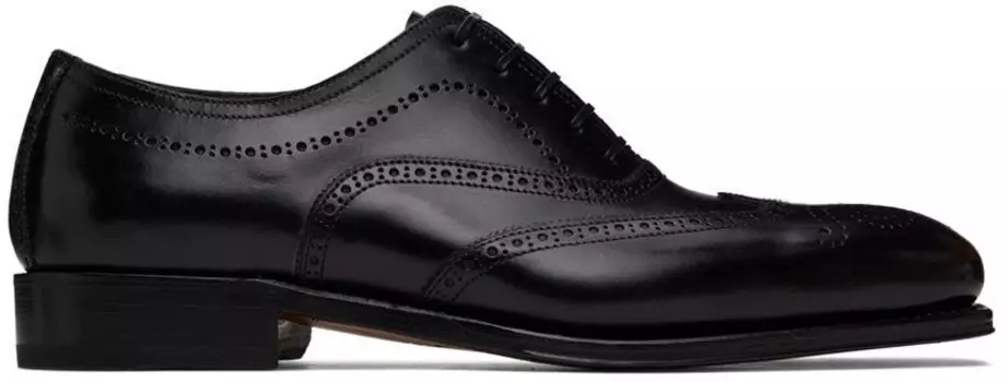 Черные оксфорды Poveda Ferragamo